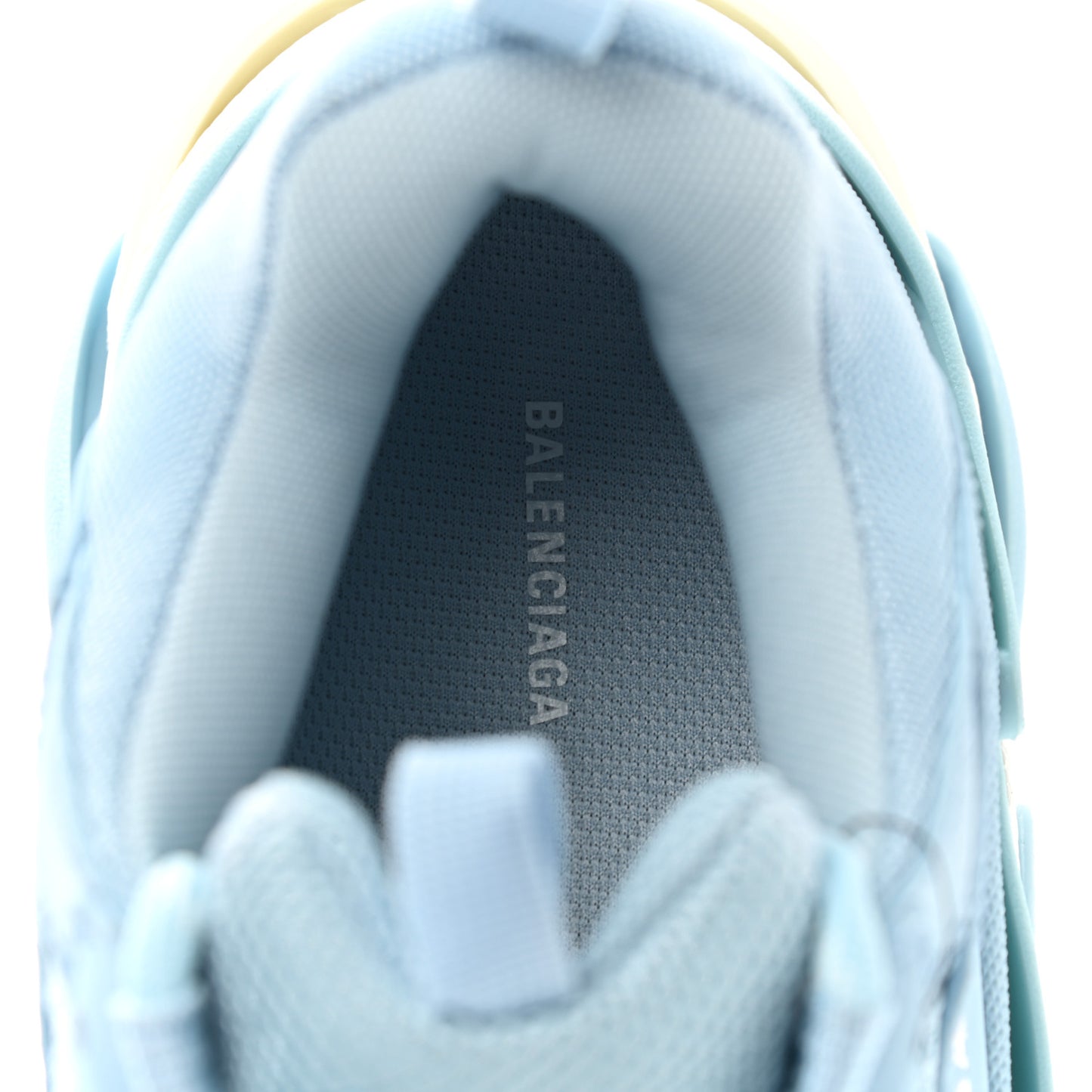 Fabric Mesh Mens Triple S Sneakers 40 Light Blue White