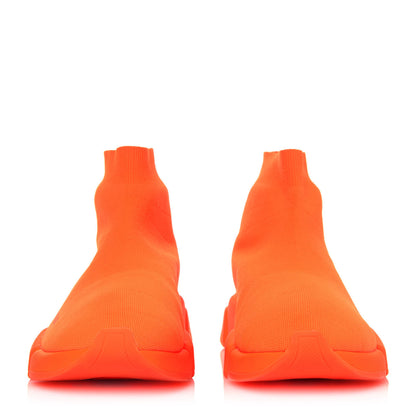 Balenciaga Technical 3D Recycled Knit Mens Speed 2.0 Sneakers 40 Monocolor Orange Fluo 2 of 6