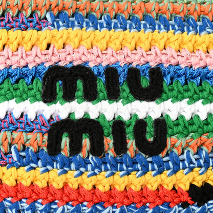 Miu Miu Fabric Crochet Pouch Multicolor 7 of 9