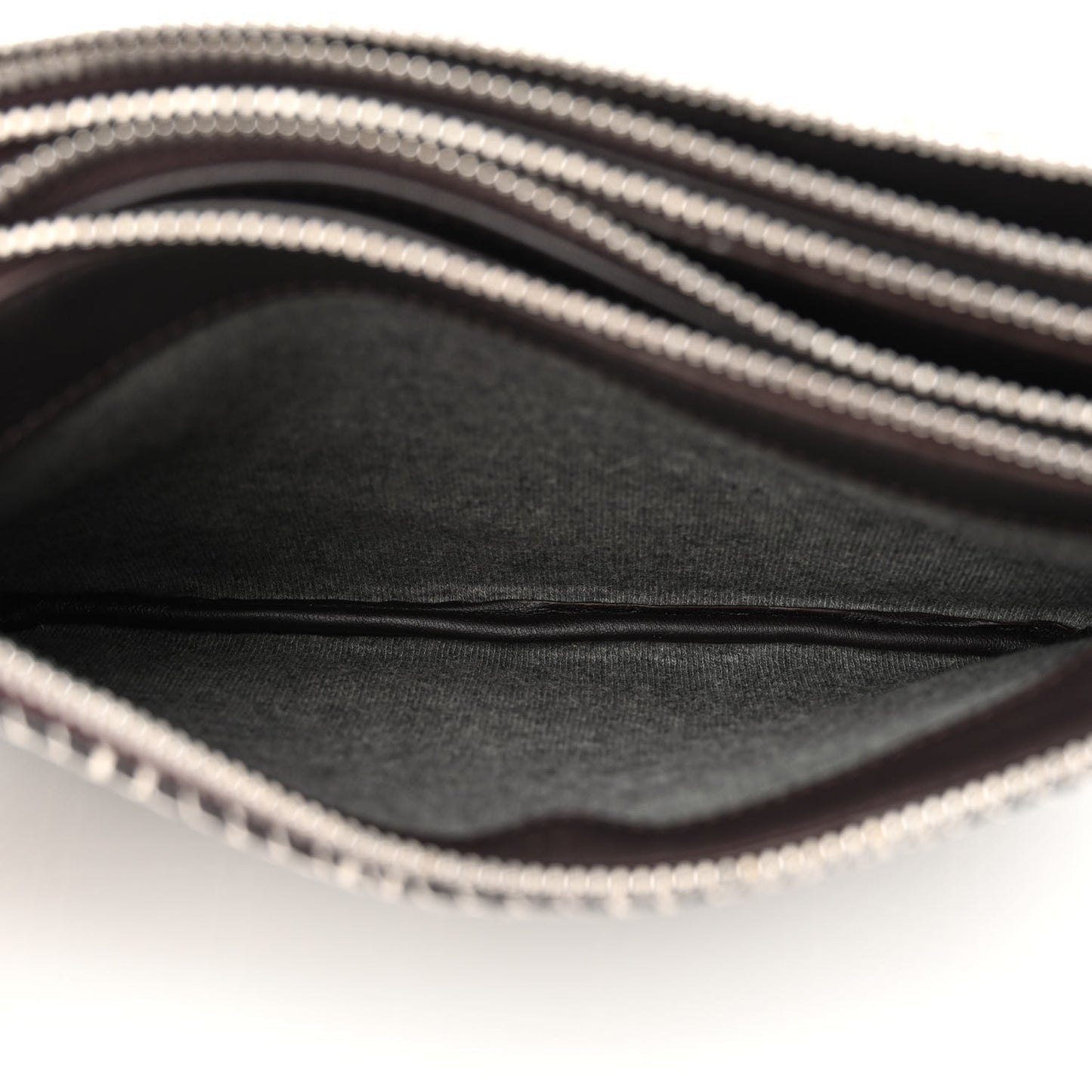 Lambskin Small Trio Crossbody Bag White Brown