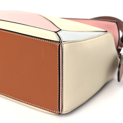 Loewe Calfskin Small Puzzle Bag Soft Pink Tan White 9 of 9