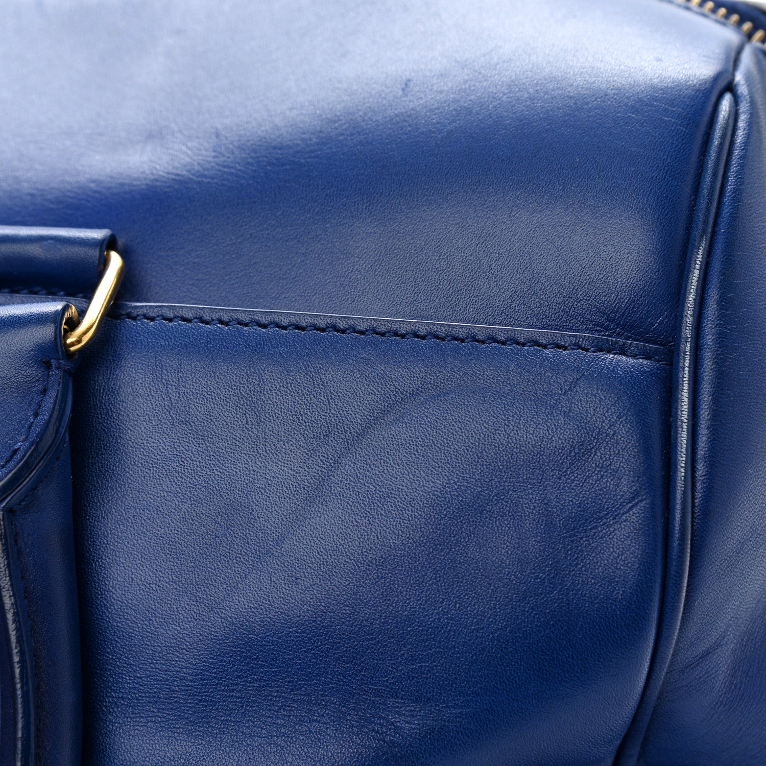 Saint Laurent Calfskin Classic Duffle 6 Blue 15 of 16