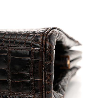 Chanel Alligator Chain Bag Dark Brown 12 of 12