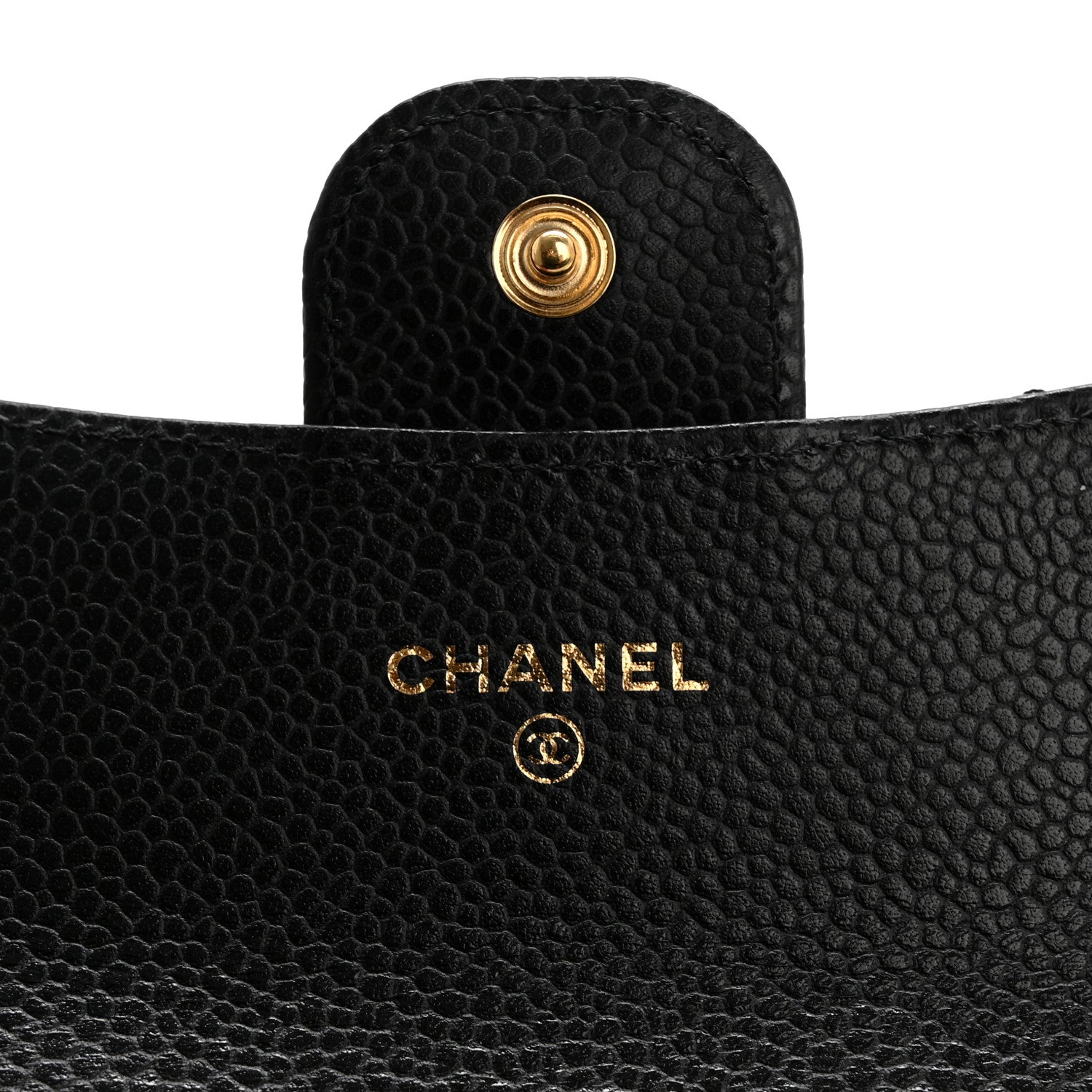 Chanel Caviar Quilted Flap Card Holder Wallet Black 6 of 9