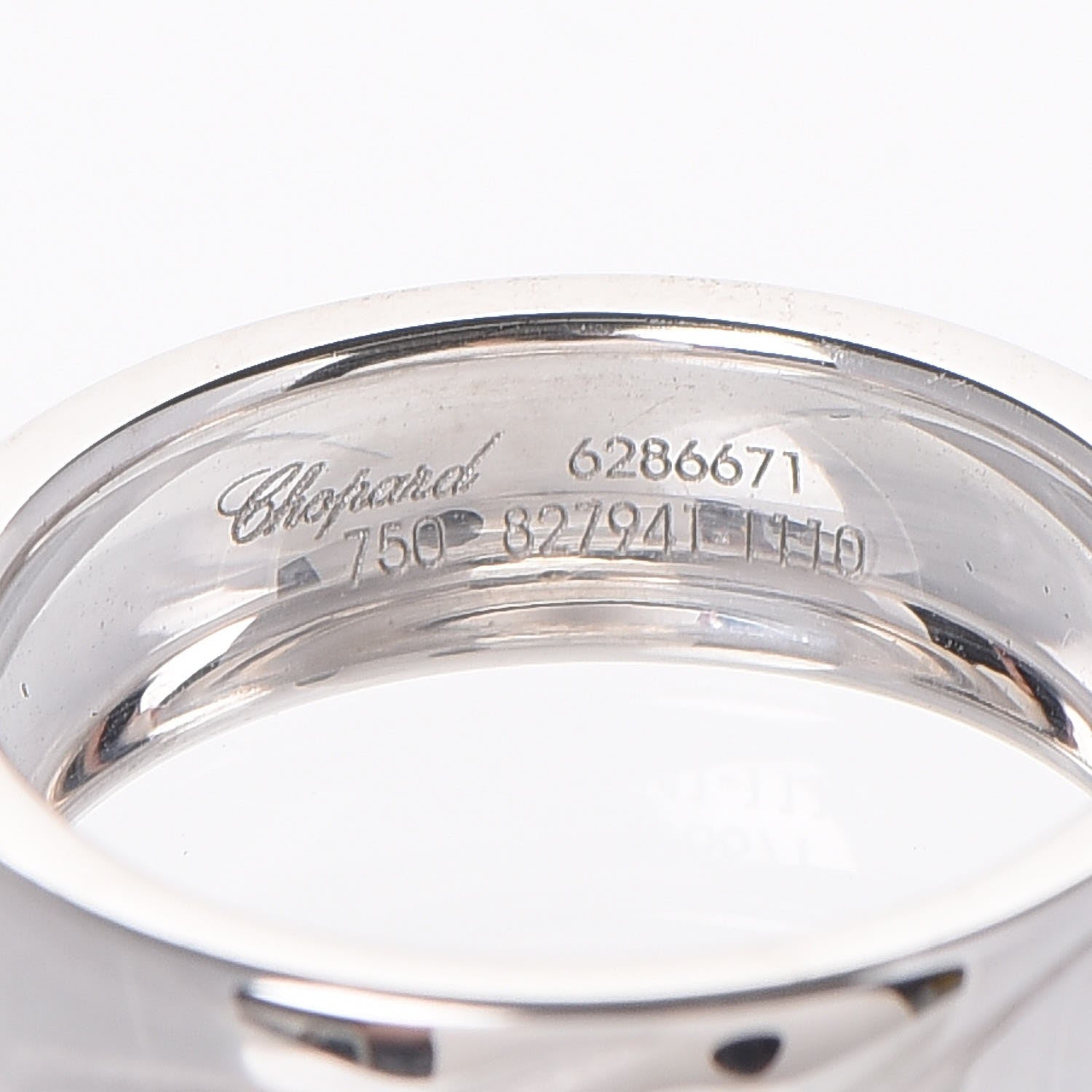 Chopard 18K White Gold Diamond Chopardissimo Ring 5 7 of 8