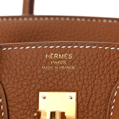 Hermes Togo Birkin 25 Gold 6 of 10