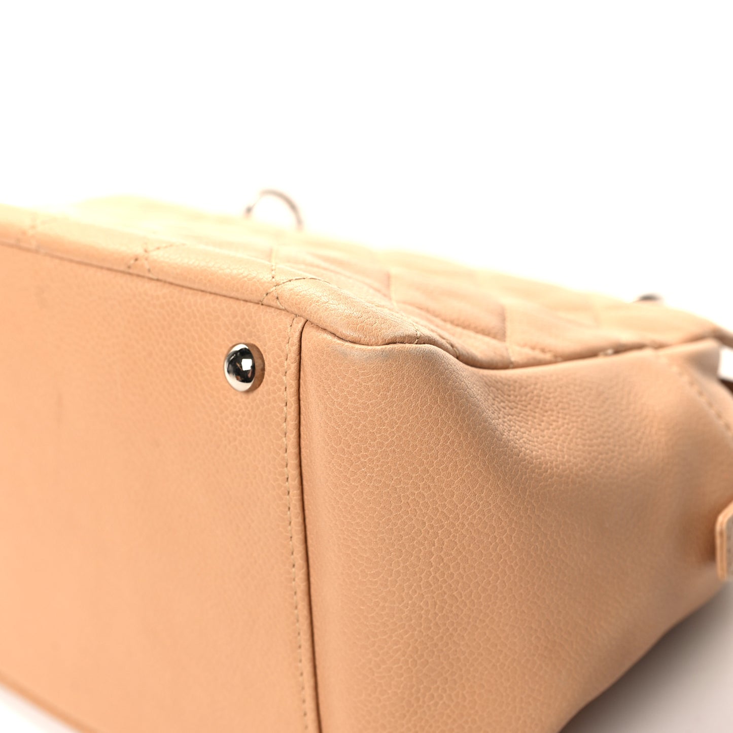 Caviar Quilted Petit Timeless Tote PTT Beige