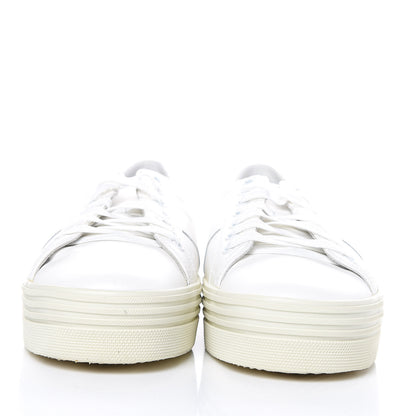 Saint Laurent Calfskin Court Sneakers 42 White 2 of 9