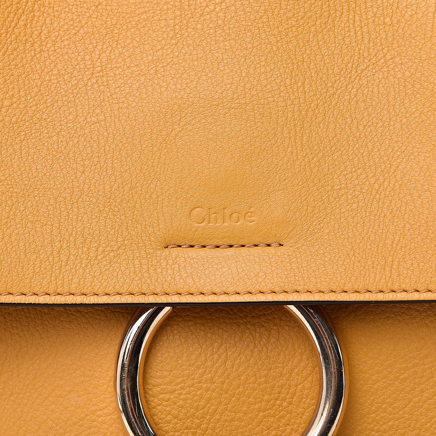 Chloe Calfskin Small Faye Day Shoulder Bag Burning Camel 7 of 9
