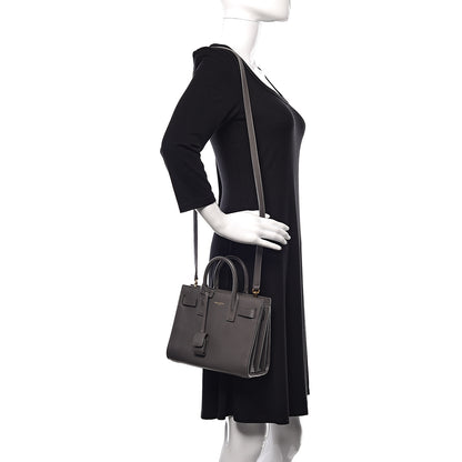 Saint Laurent Calfskin Nano Sac De Jour Fog 2 of 16