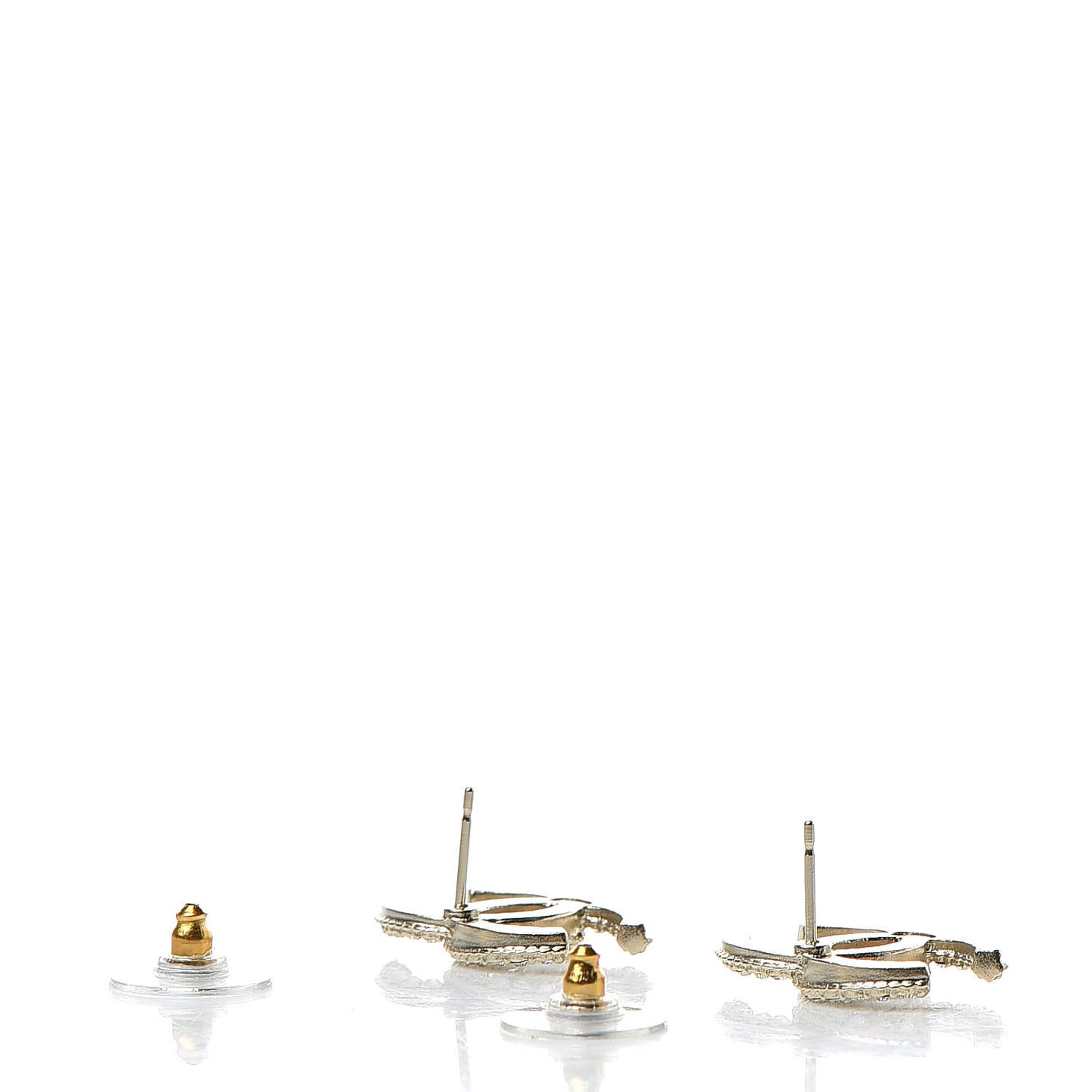 Crystal CC Earrings Gold