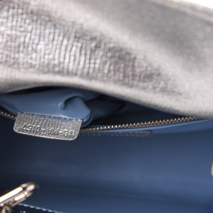 Christian Dior Metallic Grained Calfskin Cannage Small Lucky Badges My Lady Dior Silver 7 of 14