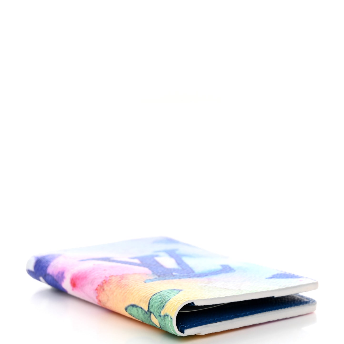 Monogram Watercolor Pocket Organizer NM Multicolor