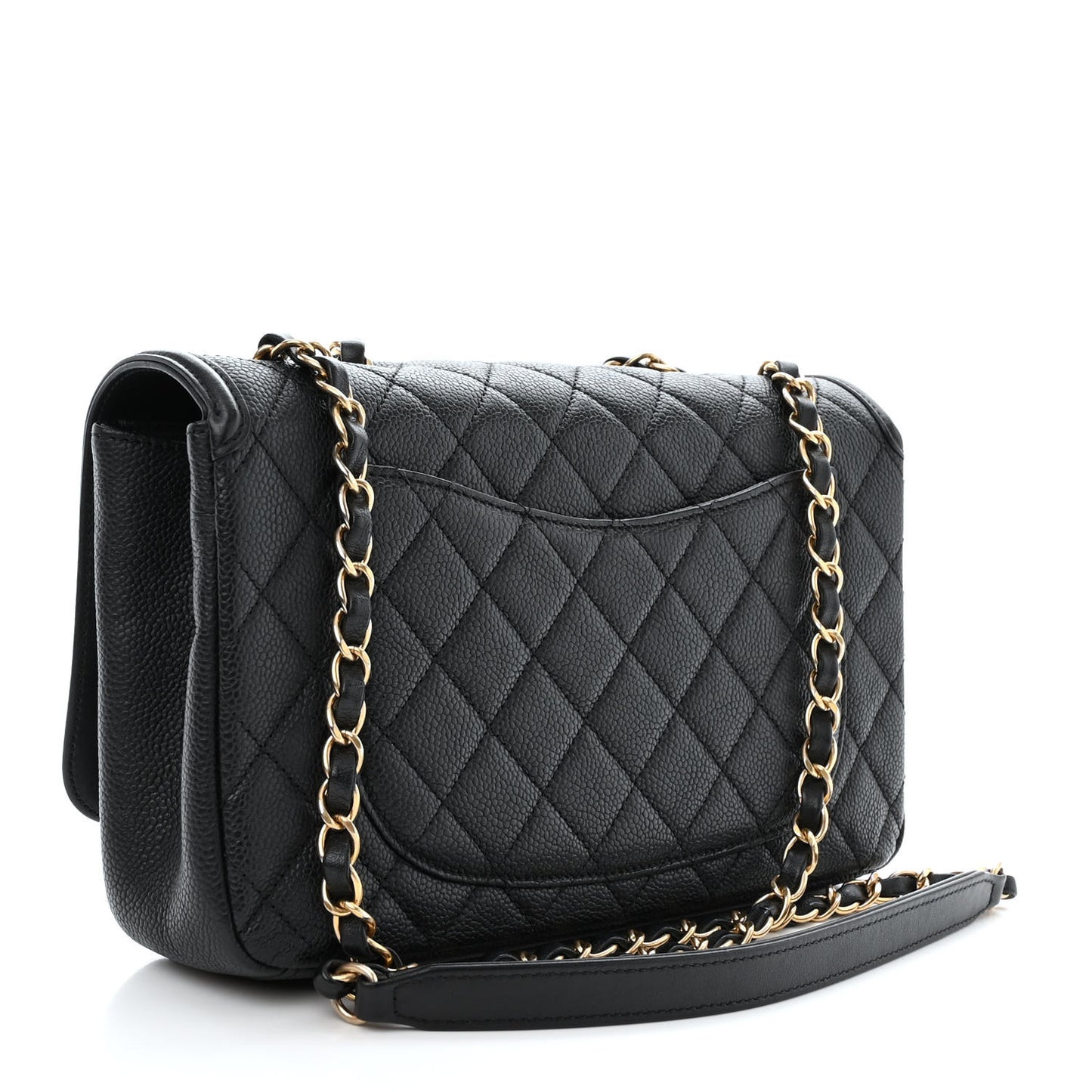 Caviar Quilted Medium CC Filigree Flap Black