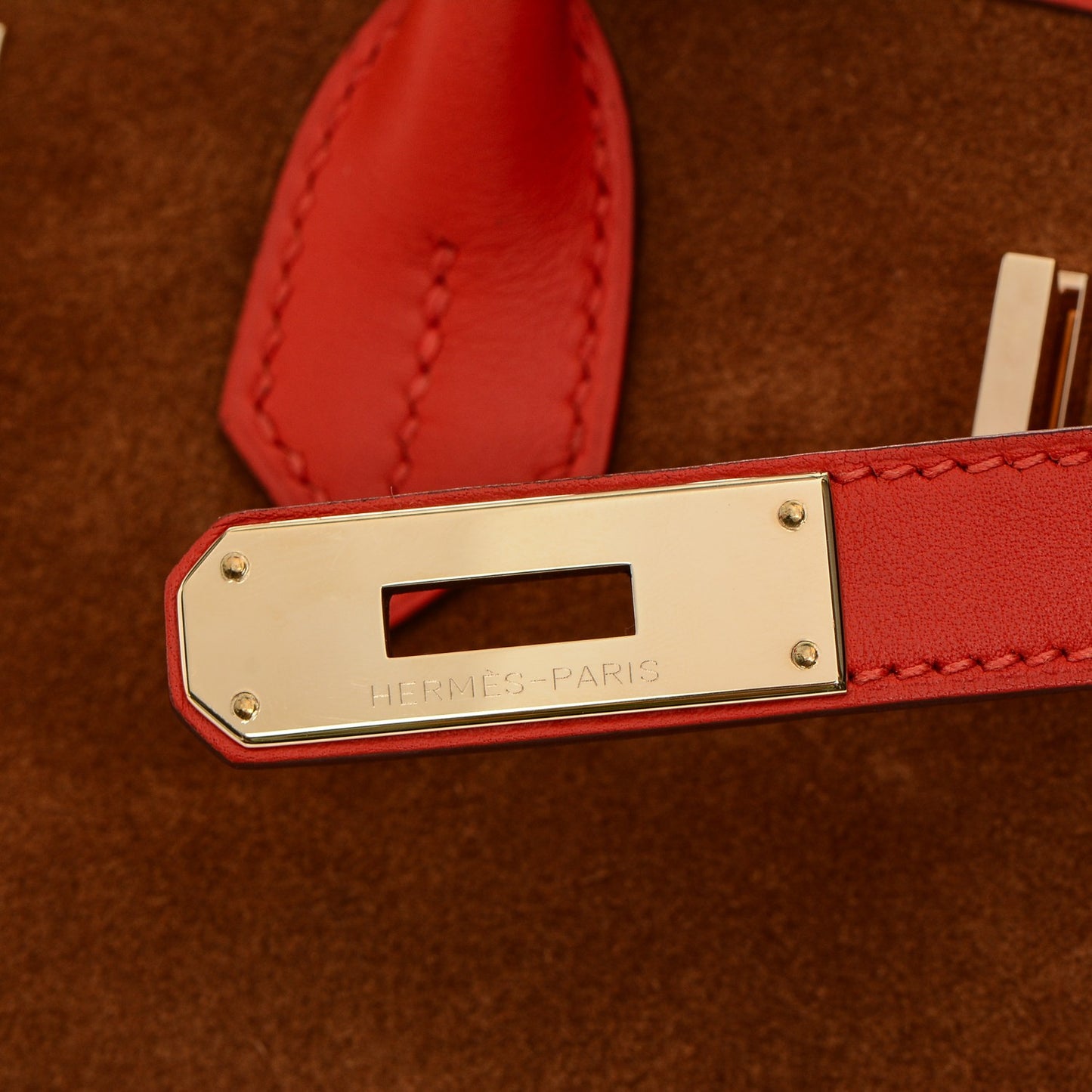Veau Doblis Swift Grizzly Birkin 35 Chamois Capucine