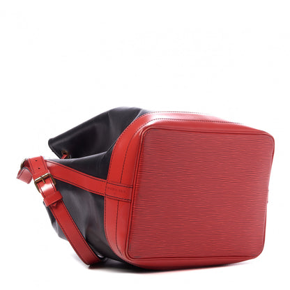 Louis Vuitton Epi Bi-Color Noe Castillan Red Black 3 of 10