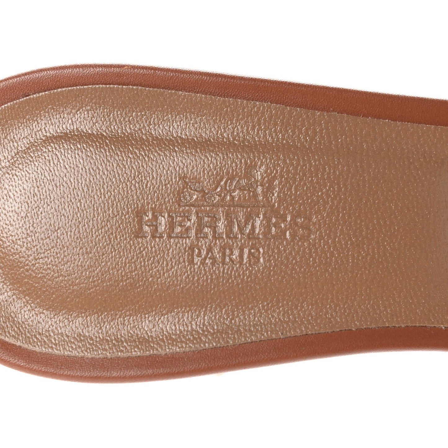 Calfskin Oasis Sandals 36 Gold