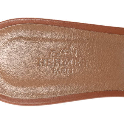 Hermes Calfskin Oasis Sandals 36 Gold 7 of 10