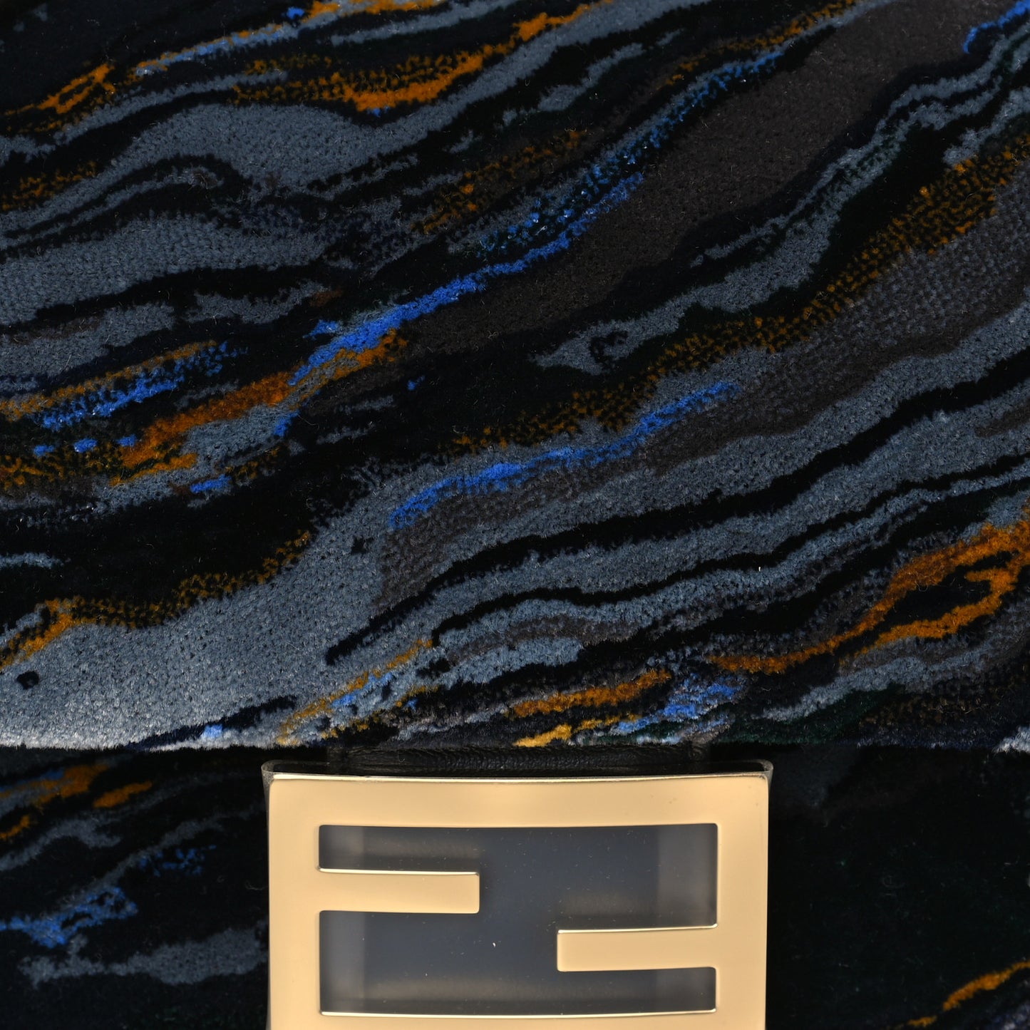 Velvet Tappetino Marble Baguette Bleu Multicolor