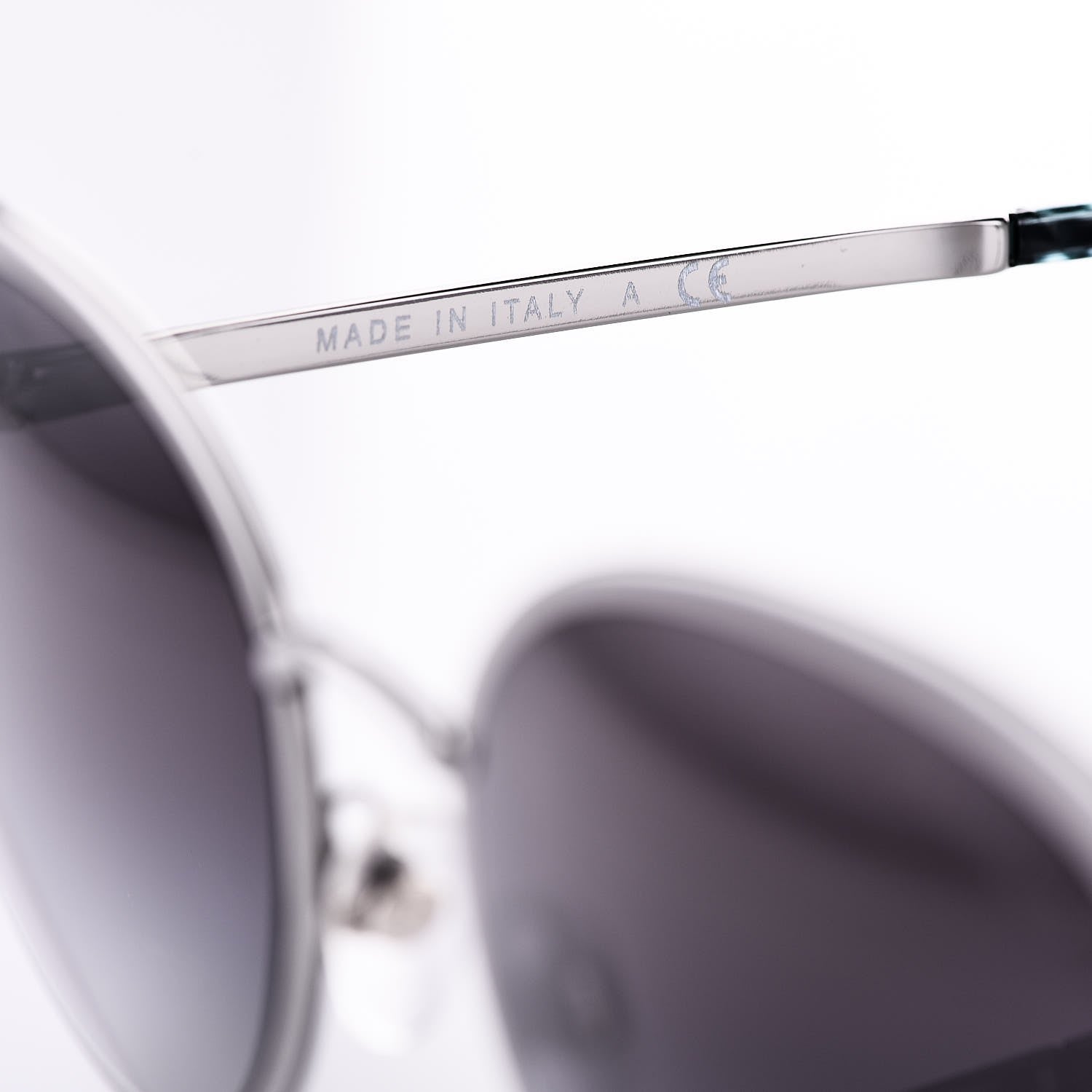 Chanel Round Spring Sunglasses 4206 Black Silver 6 of 7