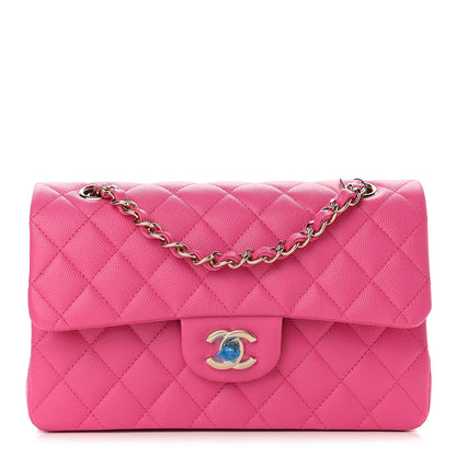 Chanel Caviar Quilted Small Double Flap Dark Pink 1 of 9