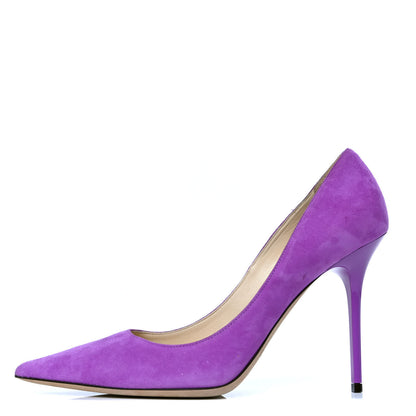 Jimmy Choo Suede Abel Pumps 39 Purple 1 of 6