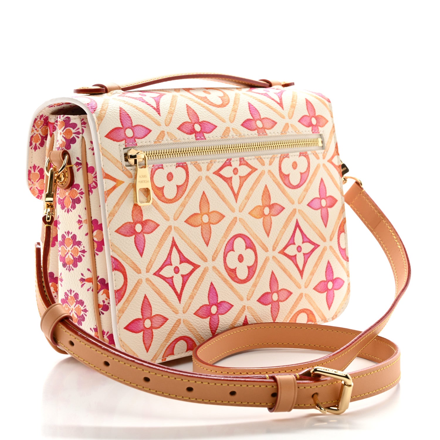 Louis Vuitton Monogram Tiles By The Pool Pochette Metis MM Coral 3 of 9