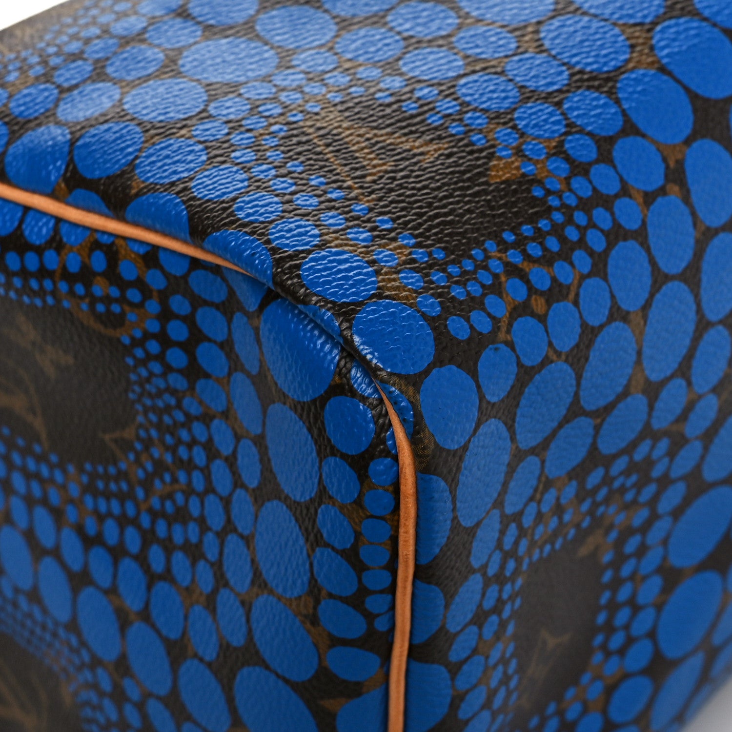 Louis Vuitton Monogram Kusama Town Speedy 30 Blue 11 of 12