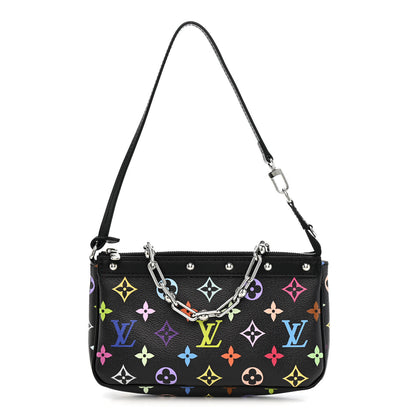 Louis Vuitton LV X TM Monogram Multicolor Pochette Accessories Black 1 of 10
