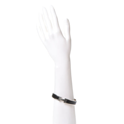 Hermes Matte Enamel Narrow Clic Clac HH Bracelet GM Black 2 of 5