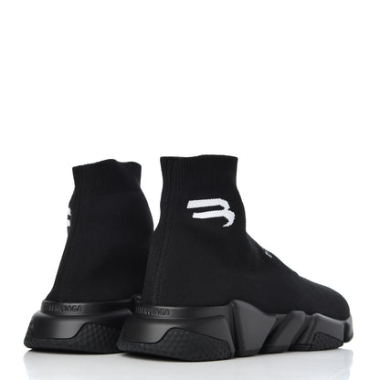 Balenciaga Neoprene Knit Soccer Mens Speed Sneakers 41 Black 4 of 9