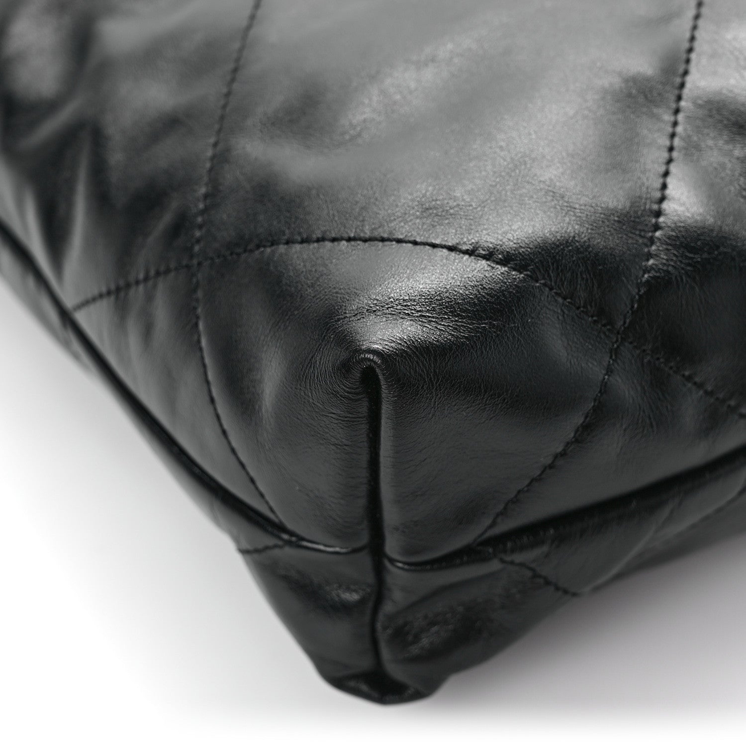 Chanel Shiny Calfskin Quilted Small Chanel 22 Black 12 of 14
