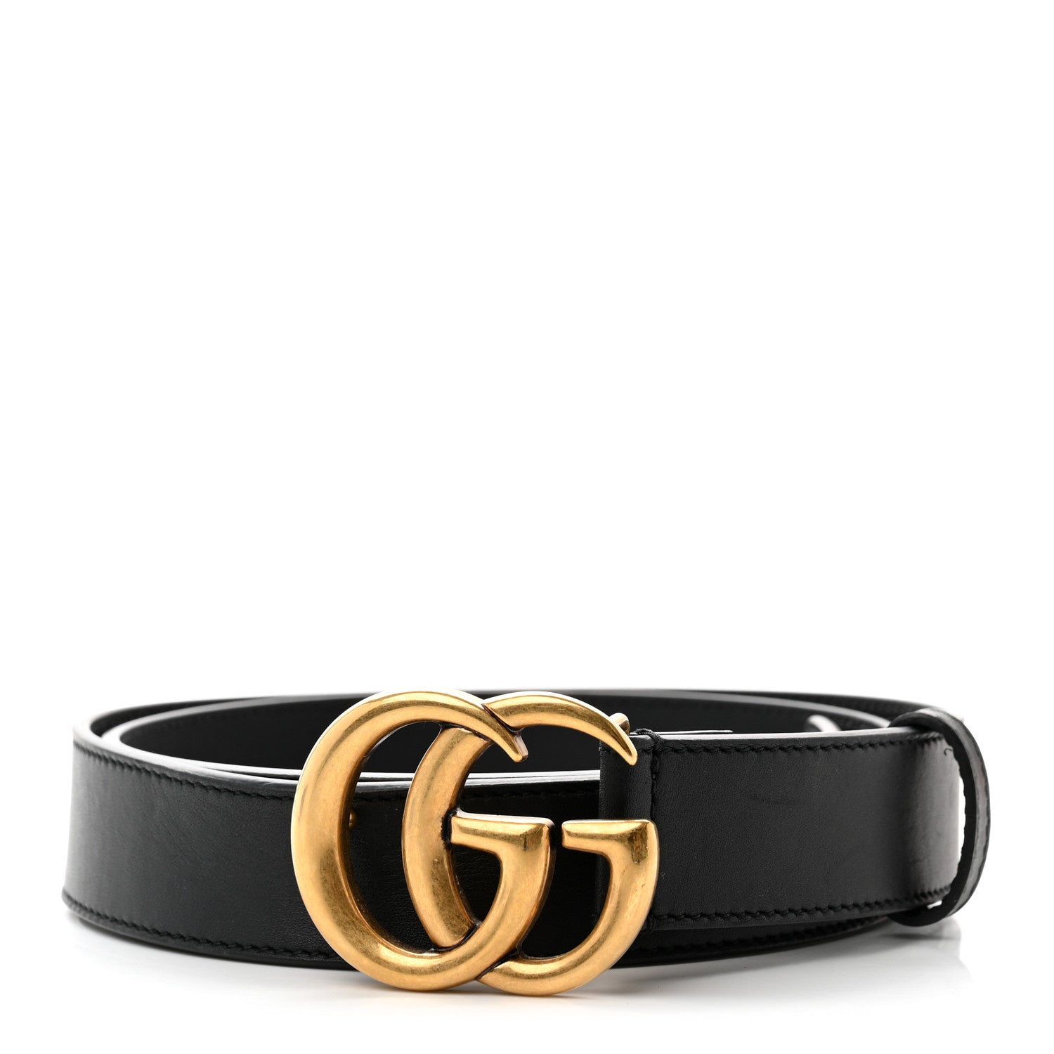 Gucci Calfskin Double G 30mm Belt 90 36 Black 1 of 5