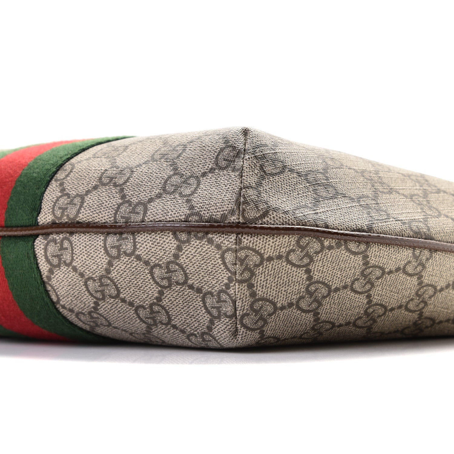 Gucci GG Supreme Monogram Web Small Ophidia Half Moon Hobo Brown 10 of 11