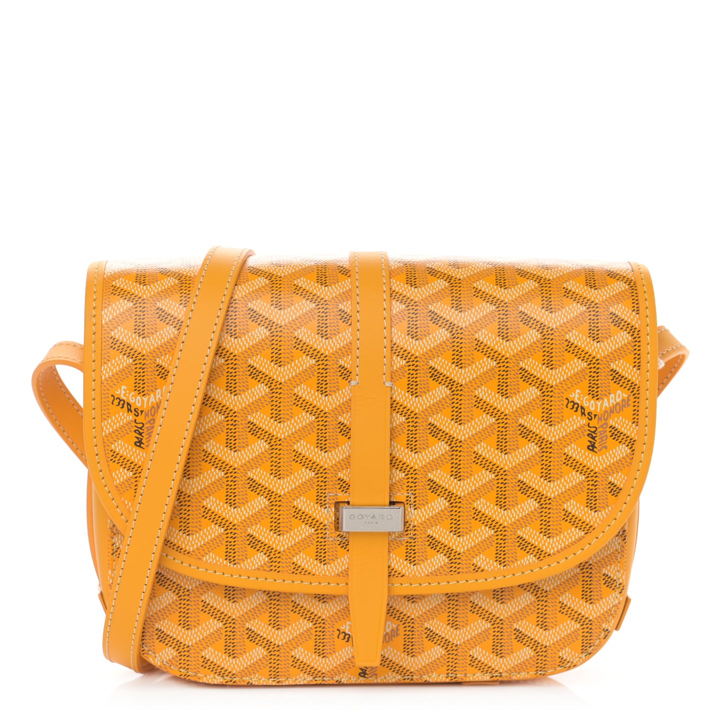 Goyardine Belvedere II PM Messenger Bag Yellow