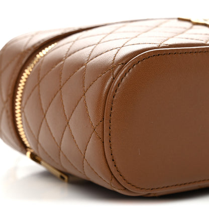 Saint Laurent Lambskin Quilted Mini Gaby Vanity Case Fox 9 of 11