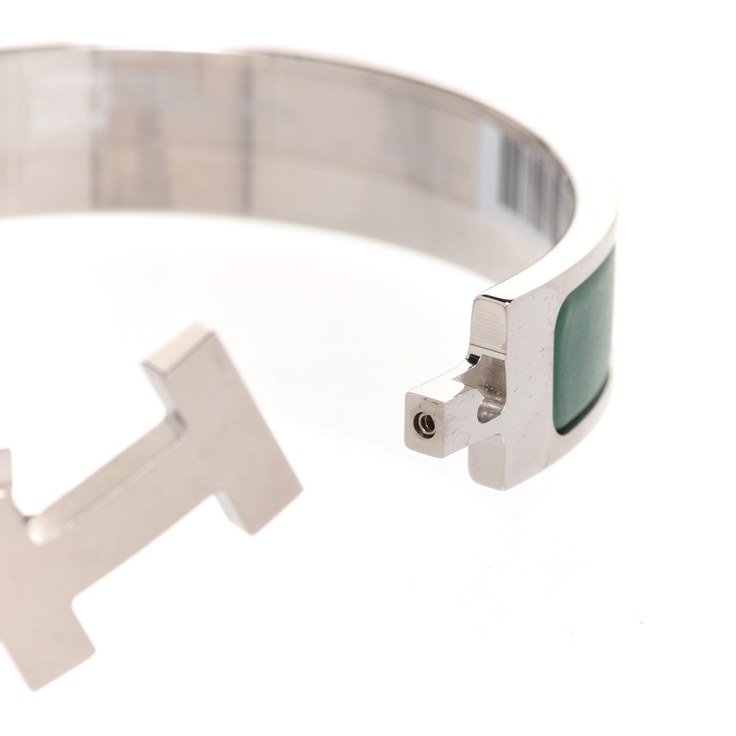 Hermes Narrow Enamel Clic Clac HH Bracelet T6 Menthe 4 of 6