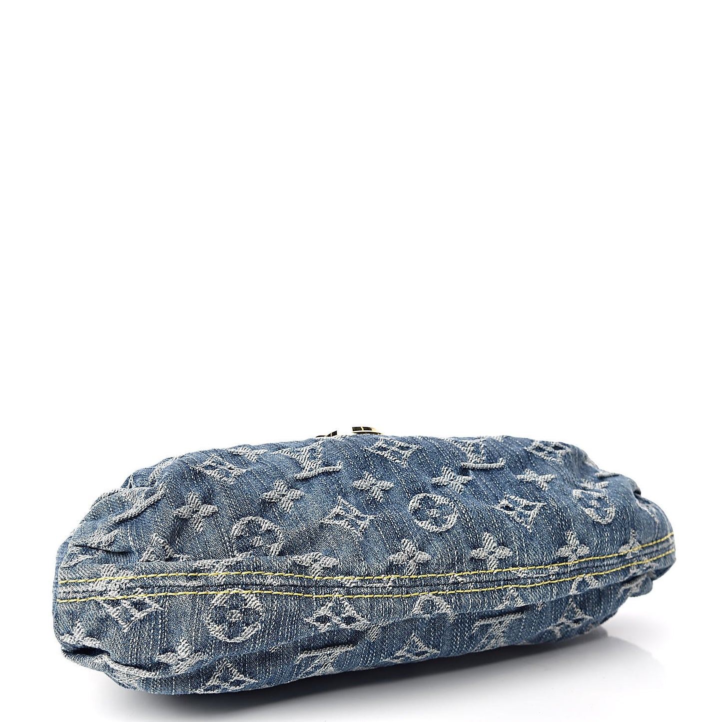 Monogram Denim Mini Pleaty Blue