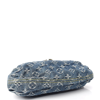 Louis Vuitton Monogram Denim Mini Pleaty Blue 4 of 9