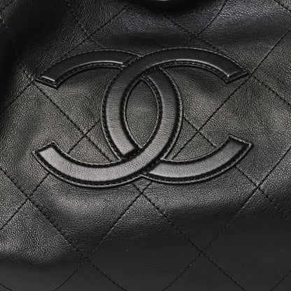 Chanel Lambskin Quilted Neo Cabas Shopping Tote Black 9 of 12