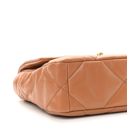 Chanel Lambskin Quilted Medium Chanel 19 Flap Brown 5 of 10