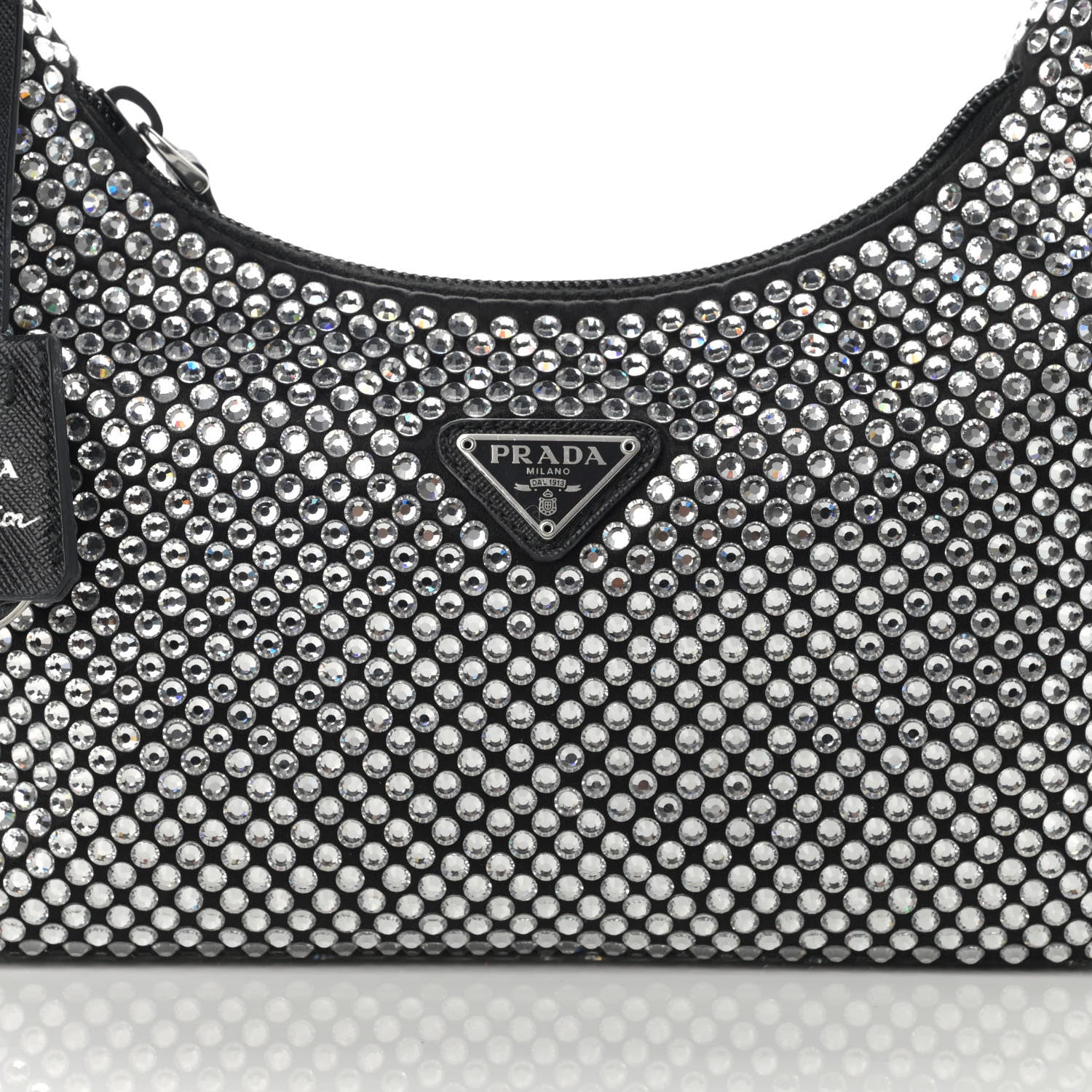 Prada Satin Crystal Mini Re-Edition 2000 Bag Cristal 8 of 10