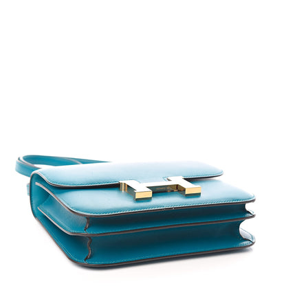 Hermes Tadelakt Constance 18 Bleu Izmir 4 of 21