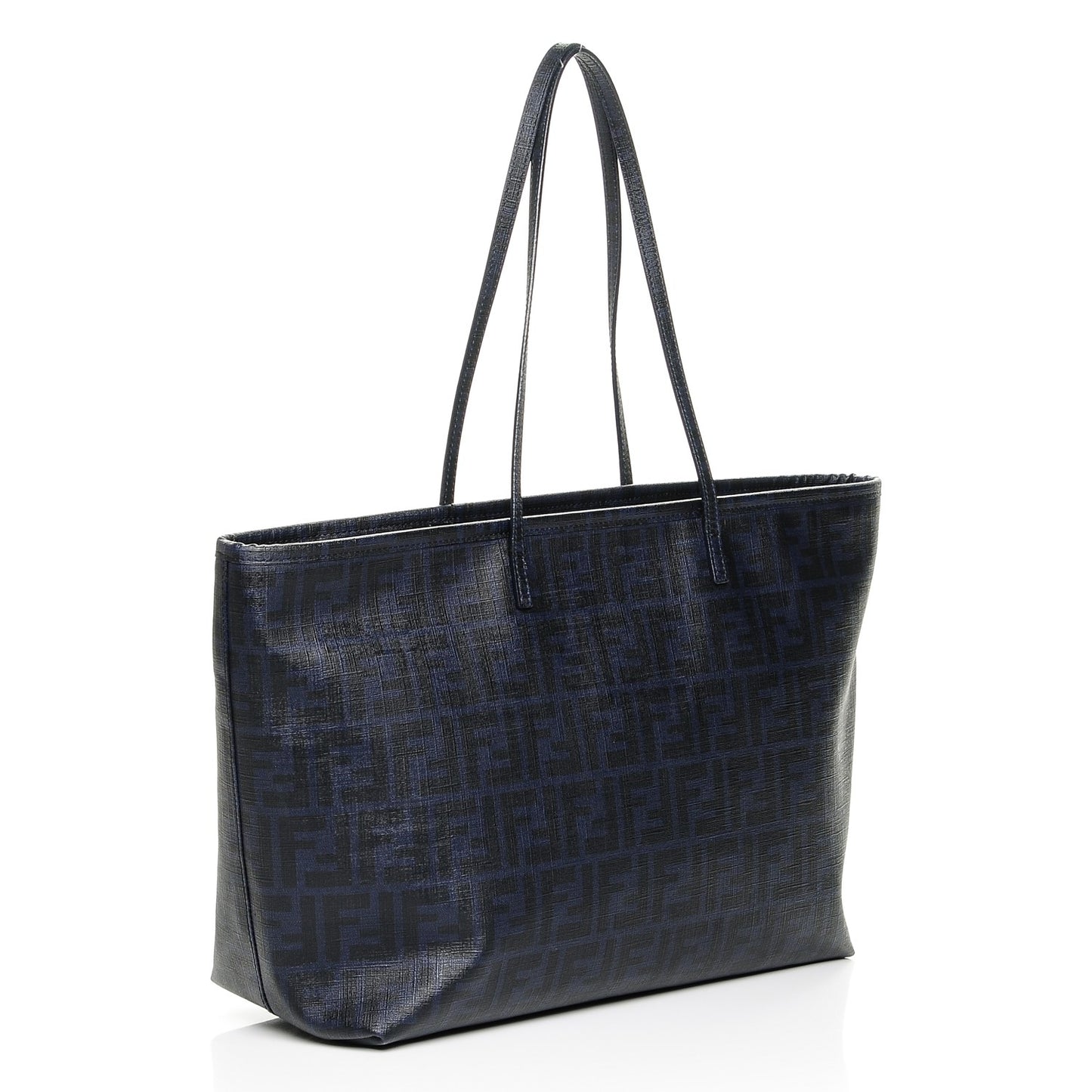Zucca Spalmati Medium Roll Tote Navy Black