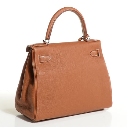 Hermes Togo Kelly Retourne 28 Gold 3 of 26