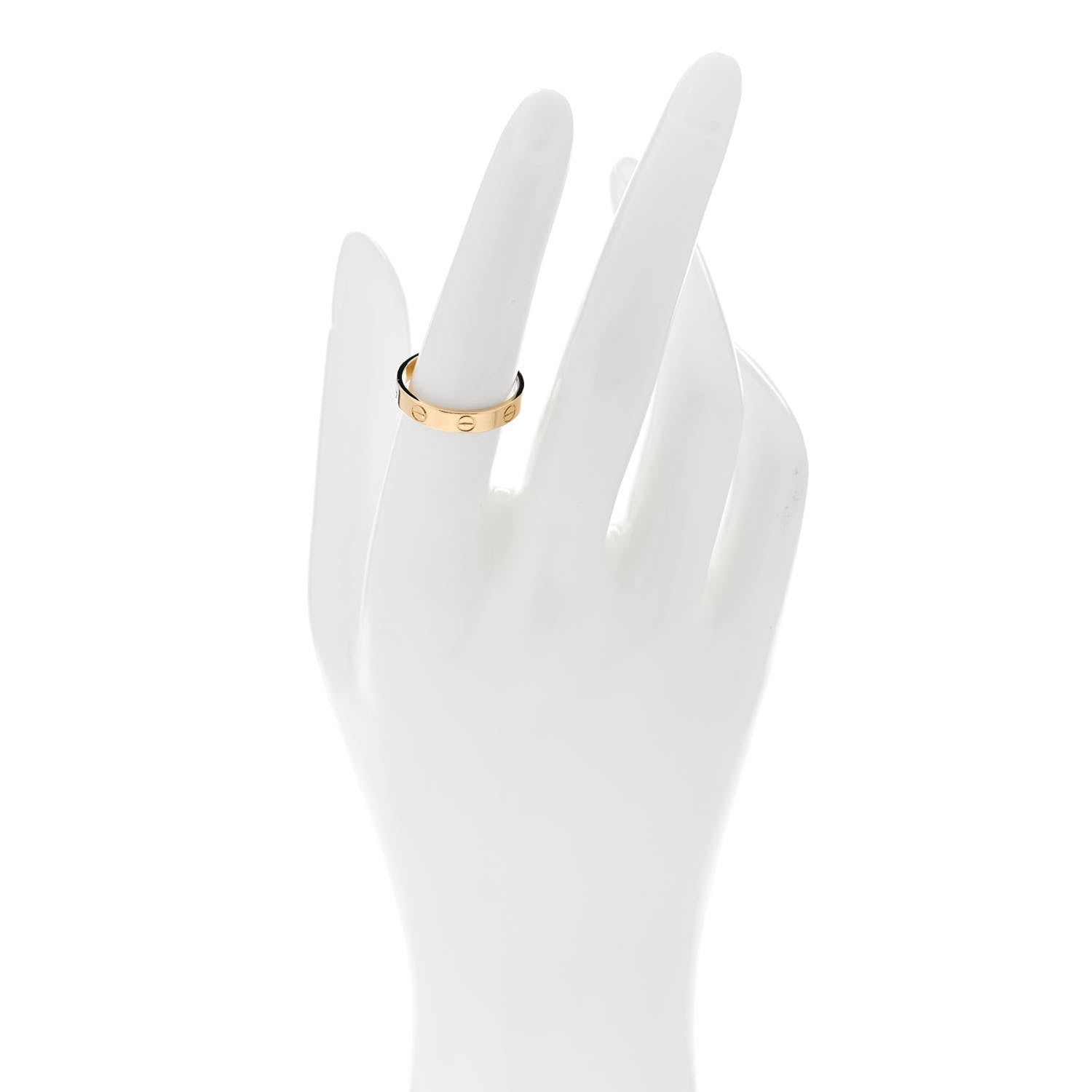 Cartier 18K Yellow Gold 3.5mm LOVE Wedding Band Ring 54 7 2 of 5