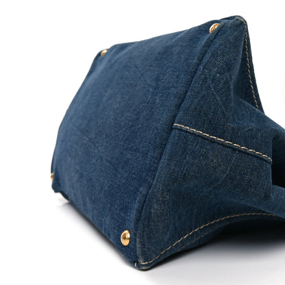 Prada Denim Canapa Logo Tote Avio 9 of 9
