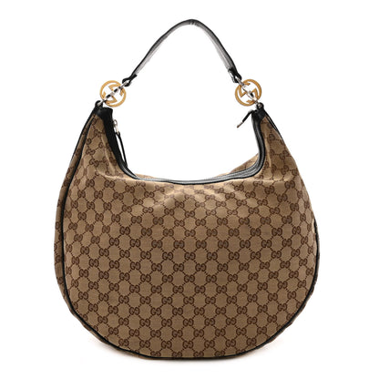 Gucci Monogram Large GG Twins Hobo Black 1 of 13