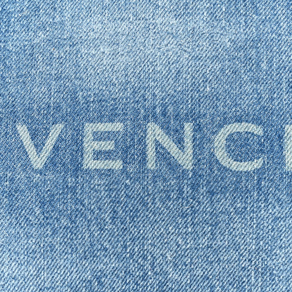 Givenchy Denim Travel Pouch Wristlet Blue 7 of 9