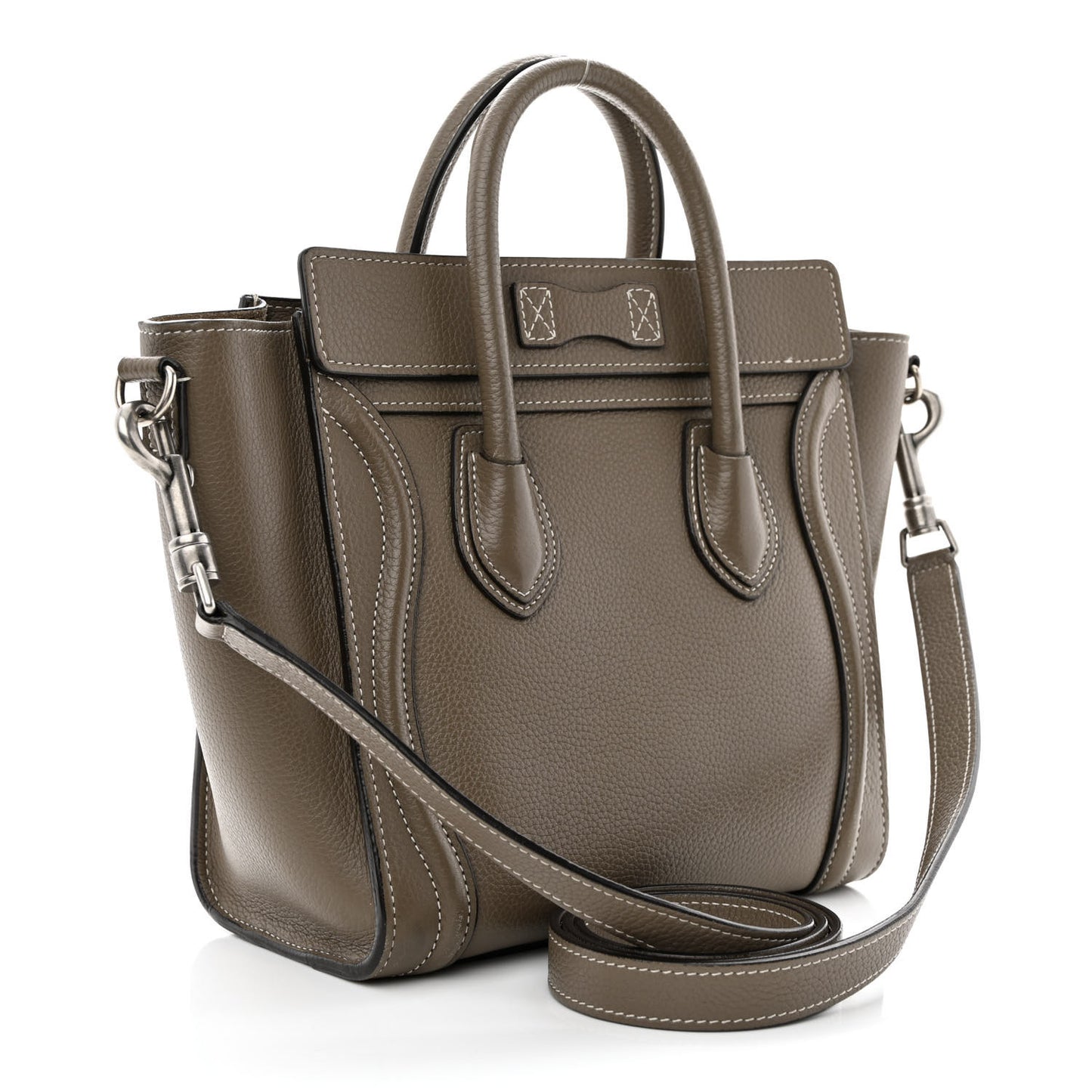 Drummed Calfskin Nano Luggage Souris